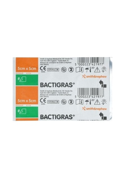 Bactıgras 5x5 Cm Yara Bakım Ortusu 1 Adet-
