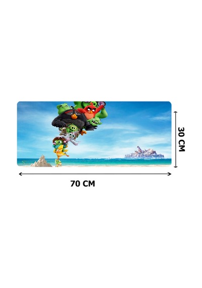 70x30 Xl Bırds 3mm Kauçuk Kaymaz Taban Oyuncu Gaming Mouse Pad