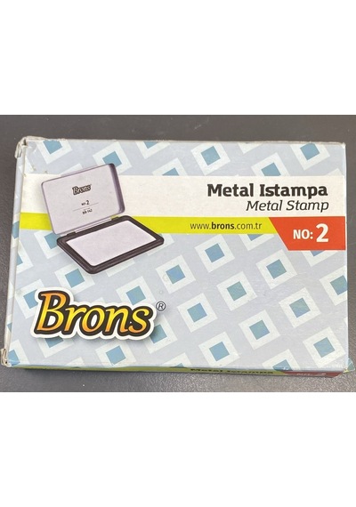 Brons Metal Istampa No:2 Br-142 Mürekkepli Damga Pedi Stamp Pad
