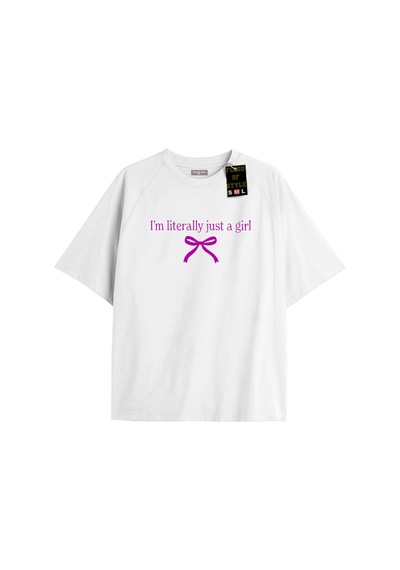 Flood Of Style Beyaz Oversize T-shirt Imliterallyjustagirll Özel Tasarım