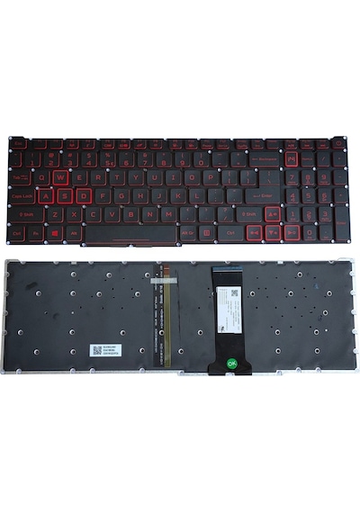 Acer Uyumlu Nitro 4 An515-54 An715-51 N18C3 N18C4 Notebook Klavye Laptop