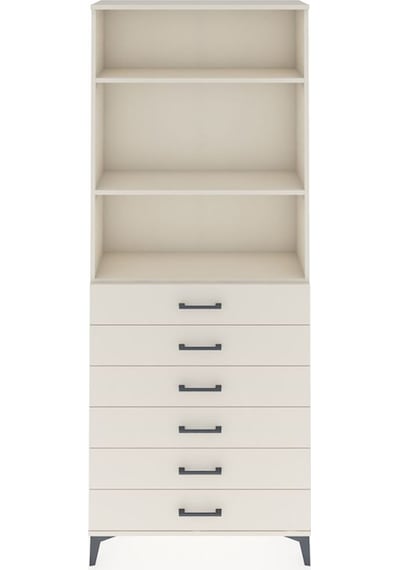 Arges Dolap 3 Raflı 6 Çekmeceli 88x30x221 Aytaşı-aytaşı Aytaşı