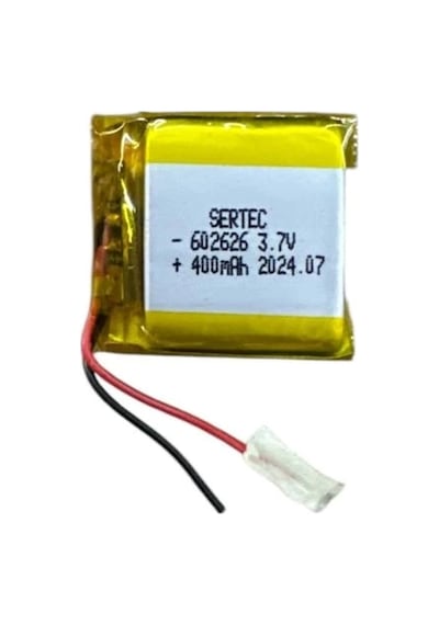 602626 3.7v 400mah Li-polymer Pil Devreli/1.5a