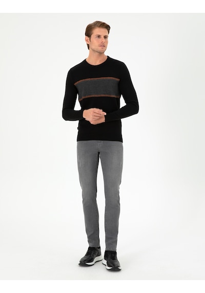 Pierre Cardin Erkek Siyah Kazak /triko 50296439-vr046 Siyah