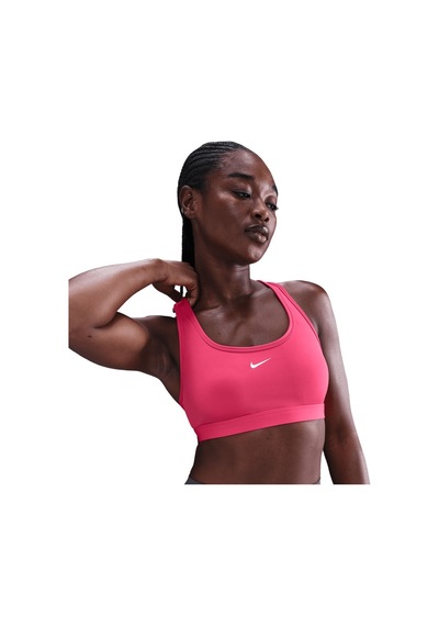 Nike Swoosh Dx6817-666 Hafif Destekli Dolgusuz Kadın Spor Sütyeni - Rush Pink Pembe