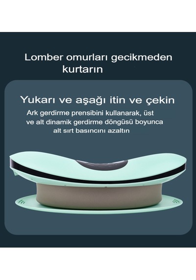 Titreşim Bel Traksiyon Cihazı Termal Terapi Fonksiyon Derin Doku   Sırt Masaj Aleti Turkuaz