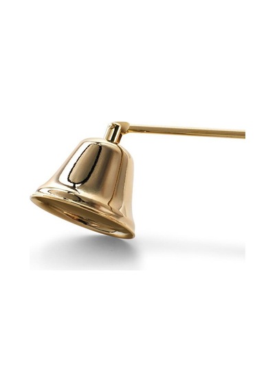 Çelik Gold 24 Cm Dekoratif Çan Dizayn Saplı Mum Söndürücü Cin818s