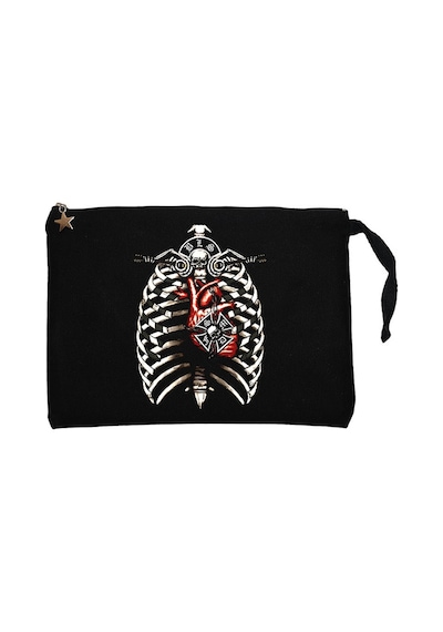 Black Label Es 106 Siyah Clutch Astarlı Cüzdan / El Çantası Siyah