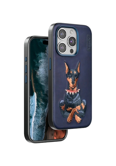 Venco Apple İphone 15 Pro Max Perma Desenli Kapak - Lacivert 0.2M-Çok Renkli