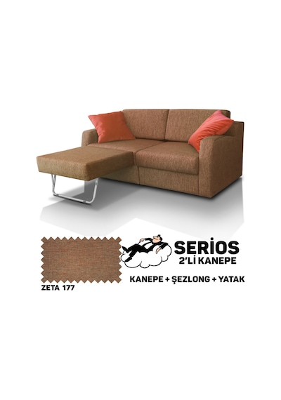 Serios Şezlonglu Yataklı Kanepe - Zeta 177