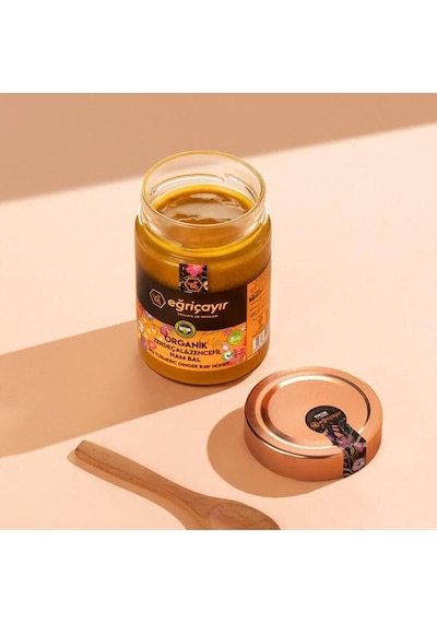 Eğriçayır Organik Zerdeçal Zencefil Ham Bal 415 G