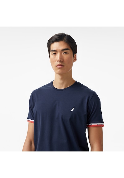 Nautica Erkek Lacivert Regular Fit T-shirt Düz V55225t Lacivert