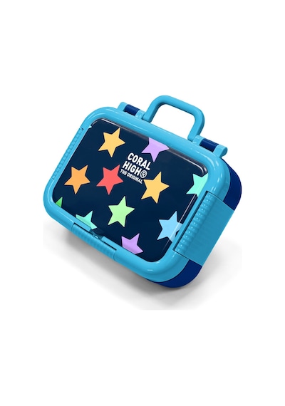 Coral High Kids Lacivert Renkli Yıldız Desenli Paslanmaz Çelik Beslenme Kabı 39109 Lacivert