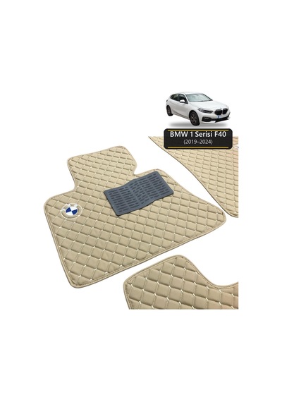 Oto Halı Paspas Bmw 1 Serisi F40 2019-2024 Uyumlu Mperformance M Teknik Sport Kaymaz & Şık Tasarım