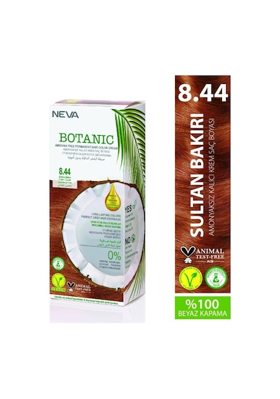Botanıc Amonyaksız Kalıcı Krem Boya Seti 8.44