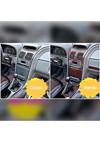 Volkswagen Laguna 1 Gül desenli Maun Full Set,Torpido Maun Kaplama (Gül desenli Maun)