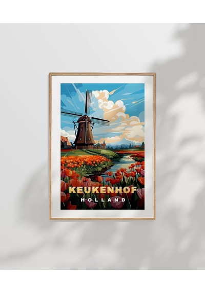 Çerçevesiz Poster Hollanda'nın Renkli Yüzü