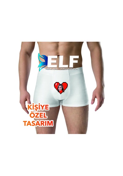 Kişiye Özel Fotoğaraf Kalpli Boxer Resimdeki Renk