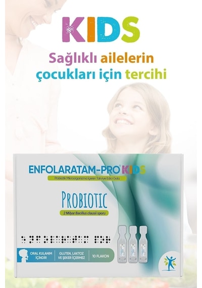 Enfolaratam-pro Kids Probiotic 10 Ml X 10 Flakon 6 Adet
