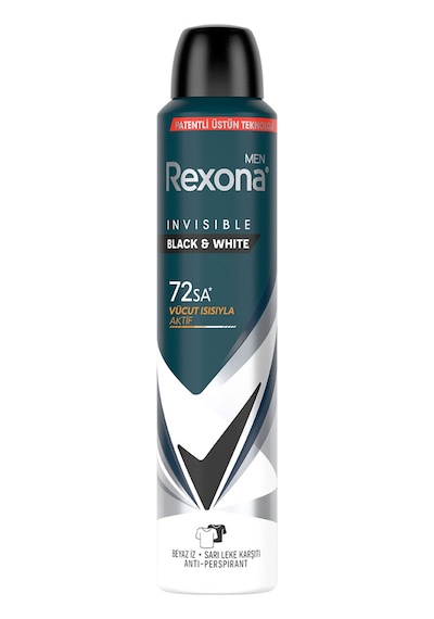 Rexona Men Erkek Sprey Deodorant Invisible Black & White 200 Ml 8'li Avantaj Paketi Mıchu