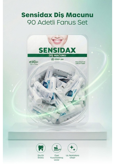 Sensidax Sensiax Diş Macunu Klinikler Eczaneler 90 Adetli Fanus Günlük Koruma