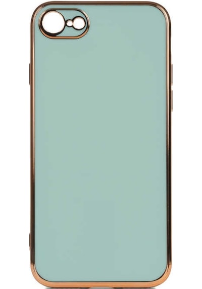 Apple Uyumlu iPhone Se 2020 Kılıf Zore Bark Kenarları Altın Renk Kılıf