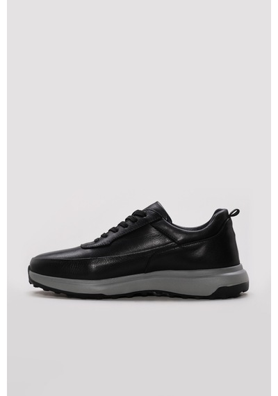 Fast Step Hakiki Deri Erkek Casual Ayakkabı 943ma171-1 Siyah