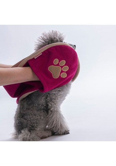 Fuchsia Fuşya Evcil Hayvan Kurulama Havlusu-köpek Kurulama Havlusu- Kedi Kurulama Havlusu