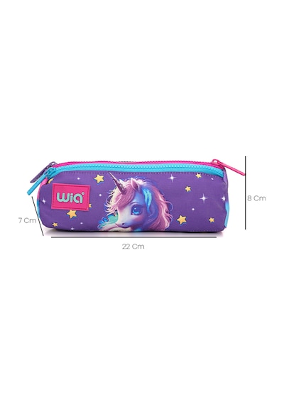 Wia Kız Çocuk Unicorn Desenli 3'lü Okul Çanta Seti Pembe