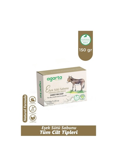 Agarta El Yapımı Doğal Sabun 150gr Eşek Sütü 12 Li Set