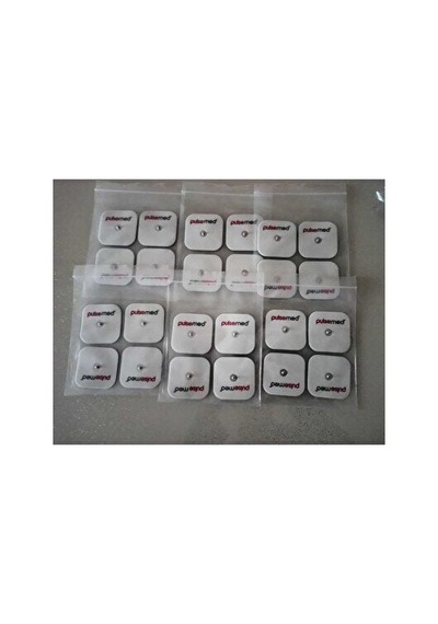 Yedek Elektrot 5x5 Cm, Çıt Çıtlı Tens Pedi, 4 Lü Paket 6 Paket