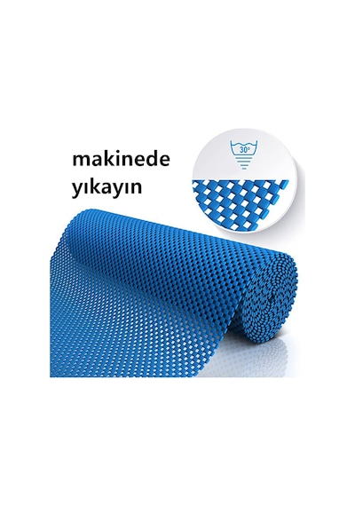 Kaydırmaz Rulo Mat Halı Çekmece Sofra Dolap Kaydırmazı 30x100cm 719208 Belirtilmemiş 60 X 100 Mavi Diğer