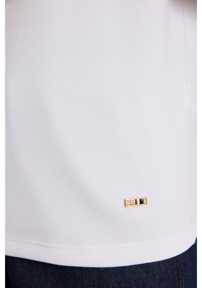 U.S. Polo Assn. U.s. Polo Assn. Kadın Beyaz Tişört Basic 50323552-vr013