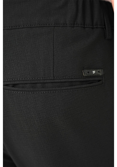 Efor Comfort Fit Beli Lastikli Dokulu Siyah Jogger Pantolon P 1192 Siyah