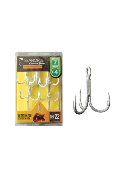 Sea Horse Diamond Scaled Sharp Hook Oty:7 No:4 Standart