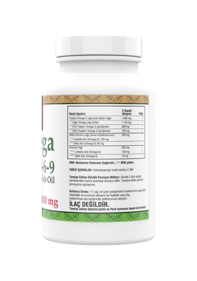 Berberis Vulgaris 120 Tablet Omega 3 6 9 Balık Yağı 200 Kapsül