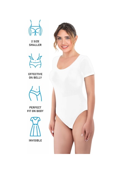 Beyaz Mı Emay 1926 Soft Yarım Kollu Body Beyaz