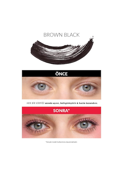 Fan-omenal Hacim Veren & Tek Tek Ayıran Maskara Brown Black Diğer