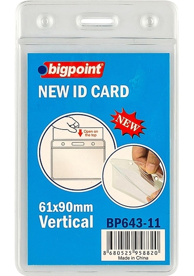 Bigpoint Kart Poşeti Dikey 61x90mm X 10 Adet