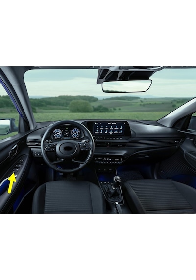 Hyundai İ20 2020-2023 Sol Ön Kapı Dörtlü Cam Düğme Takımı
