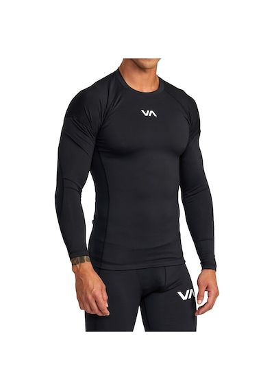 Rvca Rvca Compression Ls Erkek Siyah Koşu Tişört Blk