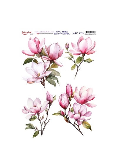 Koyu Zemin Sulu Transfer Kağıdı 25x35cm Kst-170