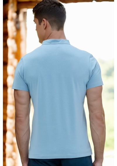 T8560 Dewberry T-shırt-açık İndigo