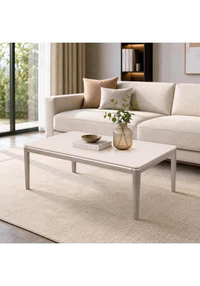 Ganni Home Bolivia Orta Sehpa Krem Platin Gürgen İskeletli, Geniş Yüzeyli Zarif Ve Modern Tasarım Krem-platin Ganni Home Bolivia Orta Sehpa Krem Platin Gürgen İskeletli, Geniş Yüzeyli Zarif Ve Modern Tasarım Krem-platin
