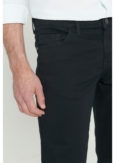 Ac&Co / Altınyıldız Classics Slim Fit Pamuklu Esnek Chino Erkek Pantolon - Siyah