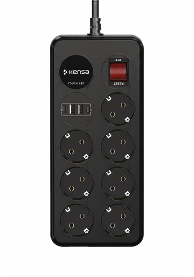Akım Korumalı Priz 7'li + 2x Usb-a + 2x Usb-c 2 Metre Kablo 2 M