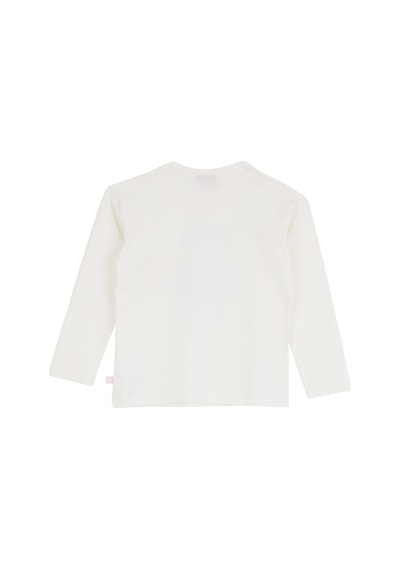 Barbie Ekru Kız Çocuk Baskılı Uzun Kollu T-shirt Brb6wg-tst6699