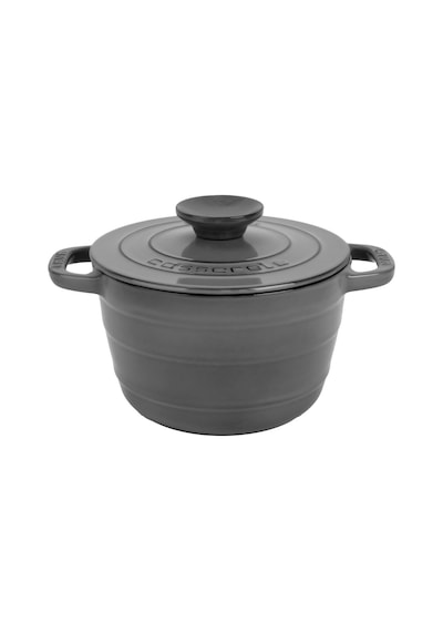 Lava Döküm Yuvarlak Tencere Döküm Demir Kapak Experience Majolik Serisi Çap Ø 23cm Gri Sku: Smg8690010576446 Açık