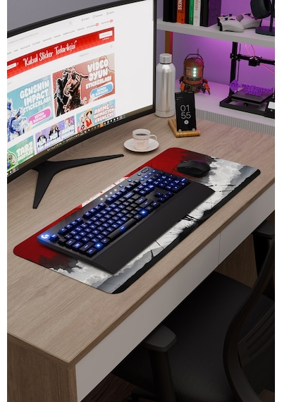 Red Dead Redemption 2 Dikişli Kauçuk Oyuncu Mousepad V5 - 70x30 Xl Gaming Mouse Pad