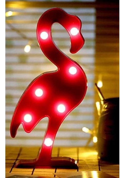 Flamingo  Tasarımlı Led Lamba Çok Renkli